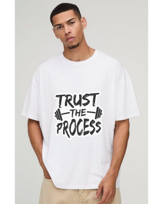 Trust The Process Oversized Tee for Gym Wear