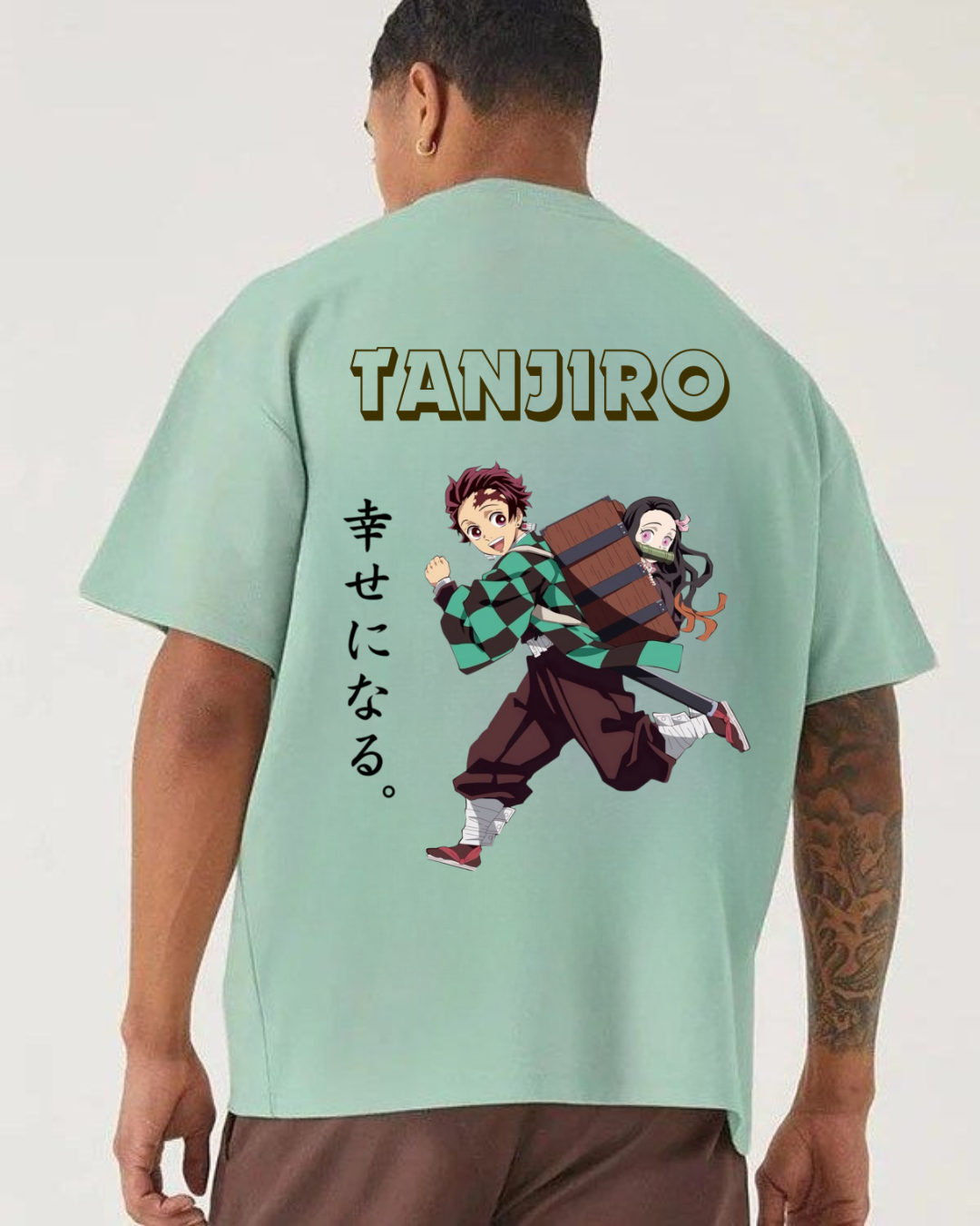 Tanjiro Anime Oversized Tee